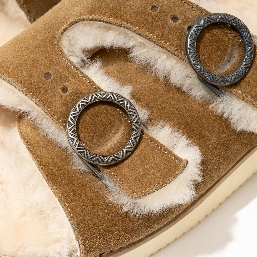 commodities | EASY WARM BELTED SLIDE BROWN