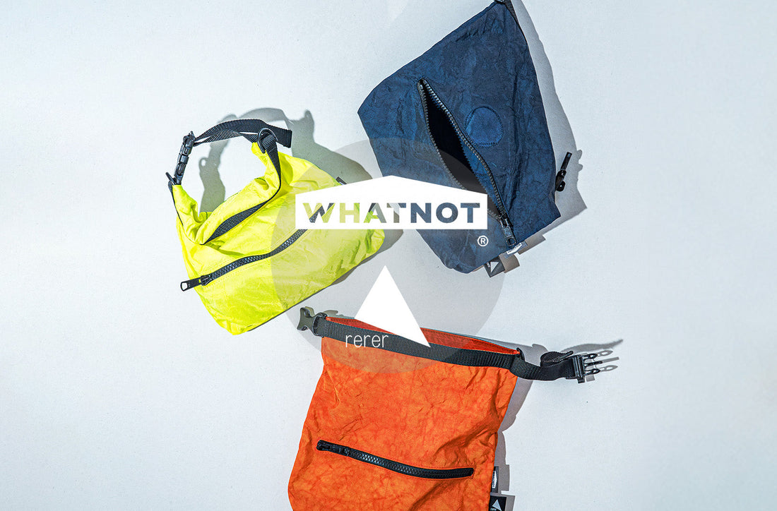 【NEW RELEASE】WHATNOT × rerer — 命を守ってきた素材に、道具への愛着と新たな価値を。