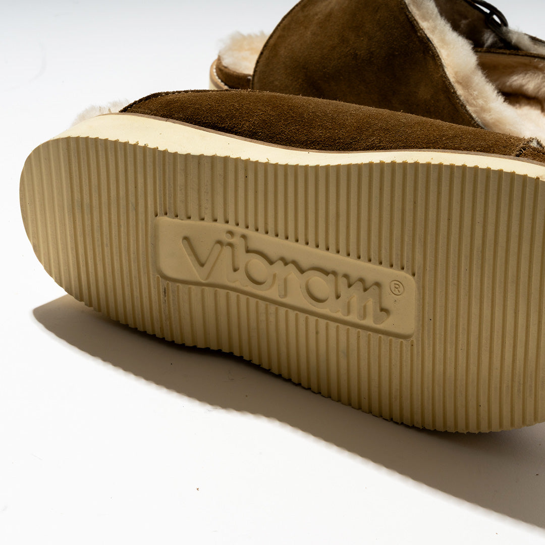 commodities | EASY WARM BELTED SLIDE BROWN