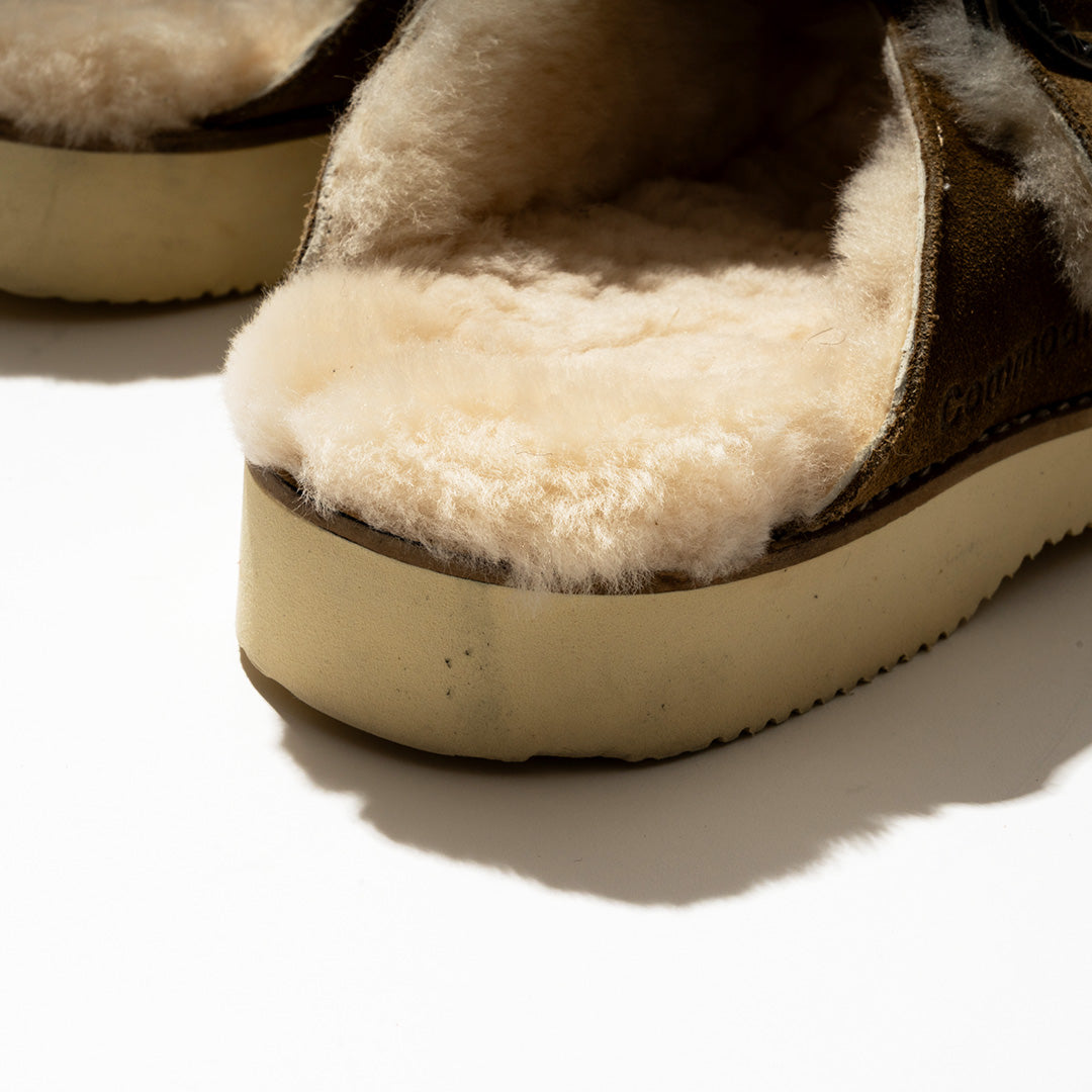 commodities | EASY WARM BELTED SLIDE BROWN