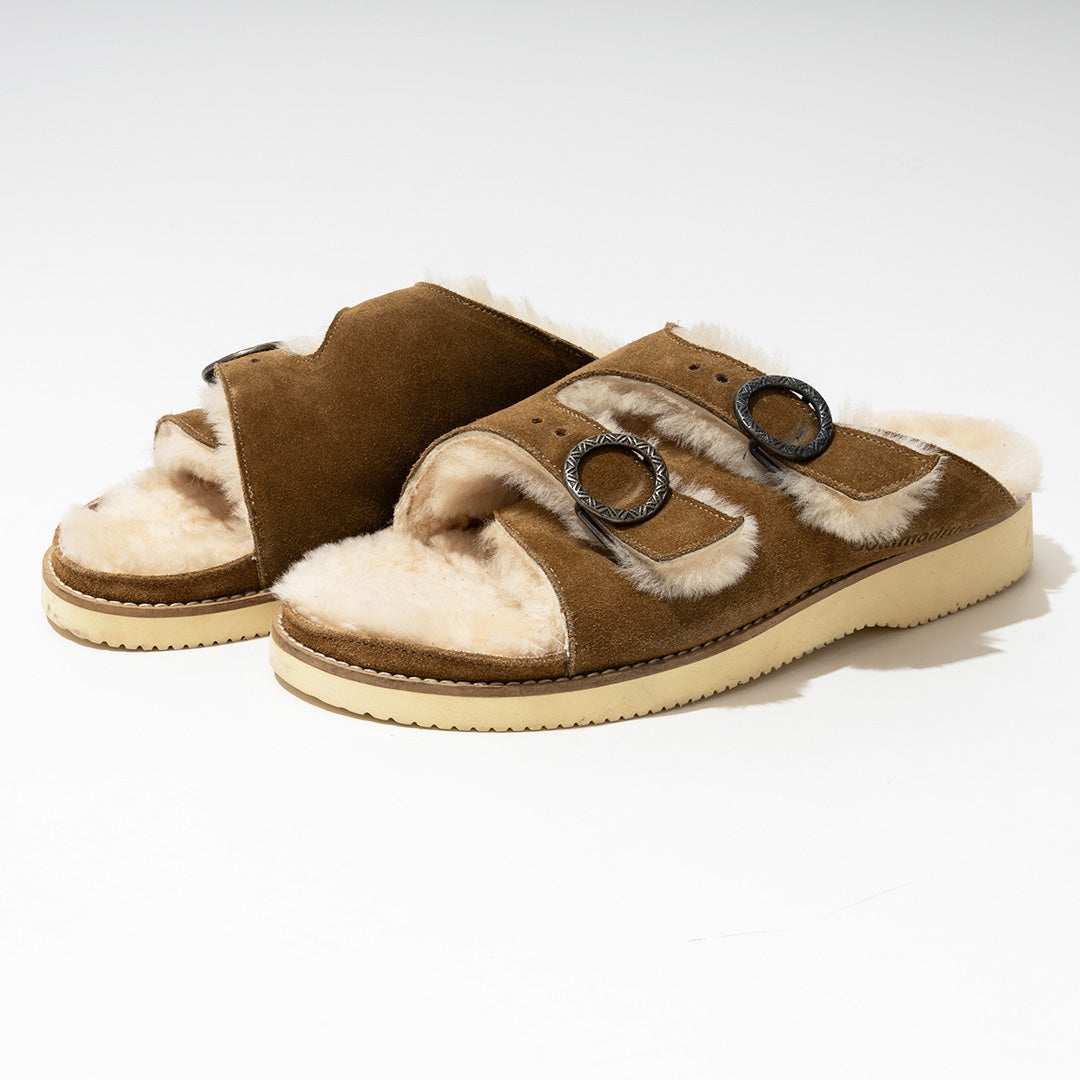 commodities | EASY WARM BELTED SLIDE BROWN