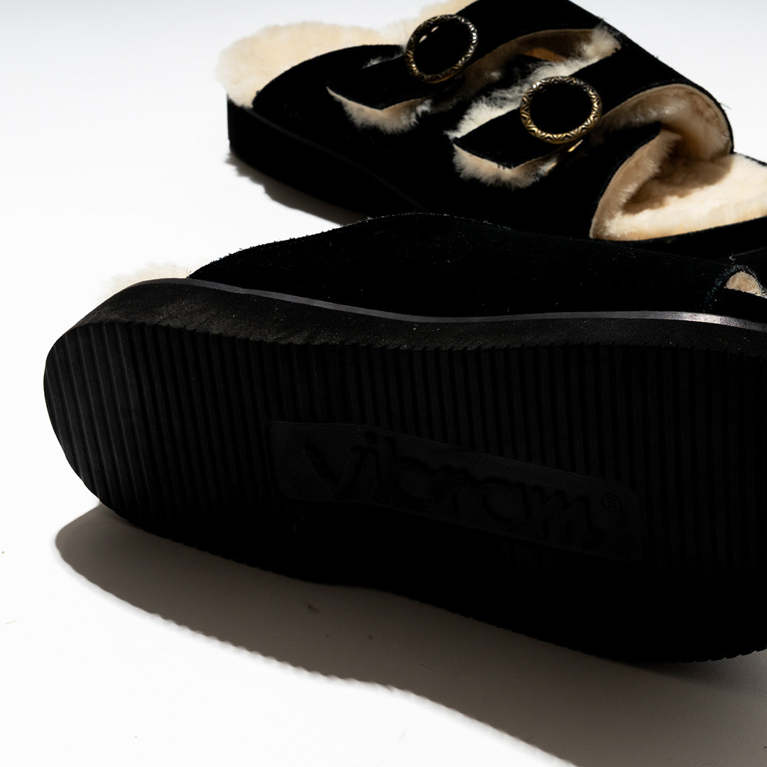 commodities | EASY WARM BELTED SLIDE BLACK