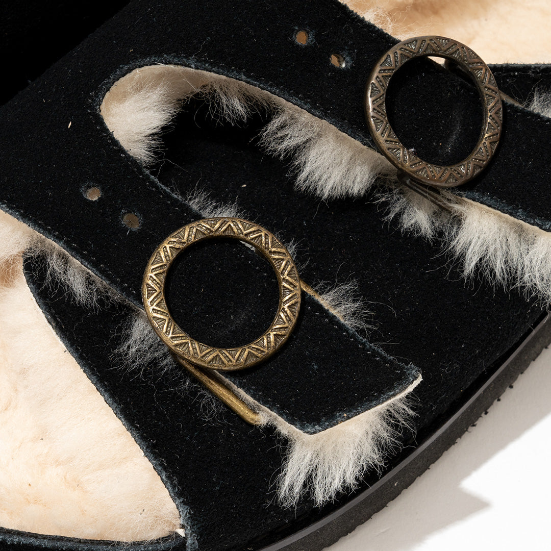 commodities | EASY WARM BELTED SLIDE BLACK