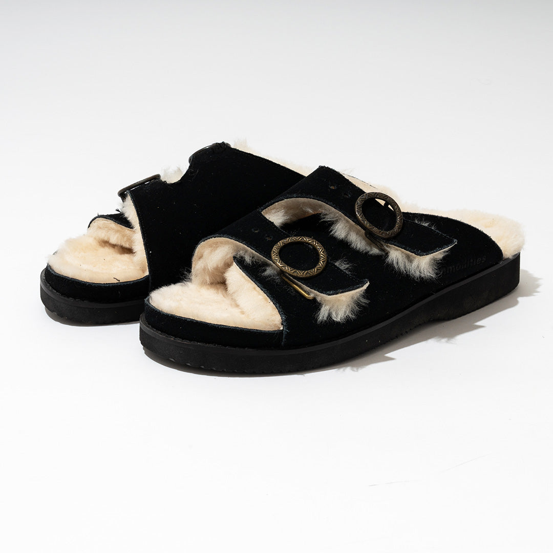 commodities | EASY WARM BELTED SLIDE BLACK